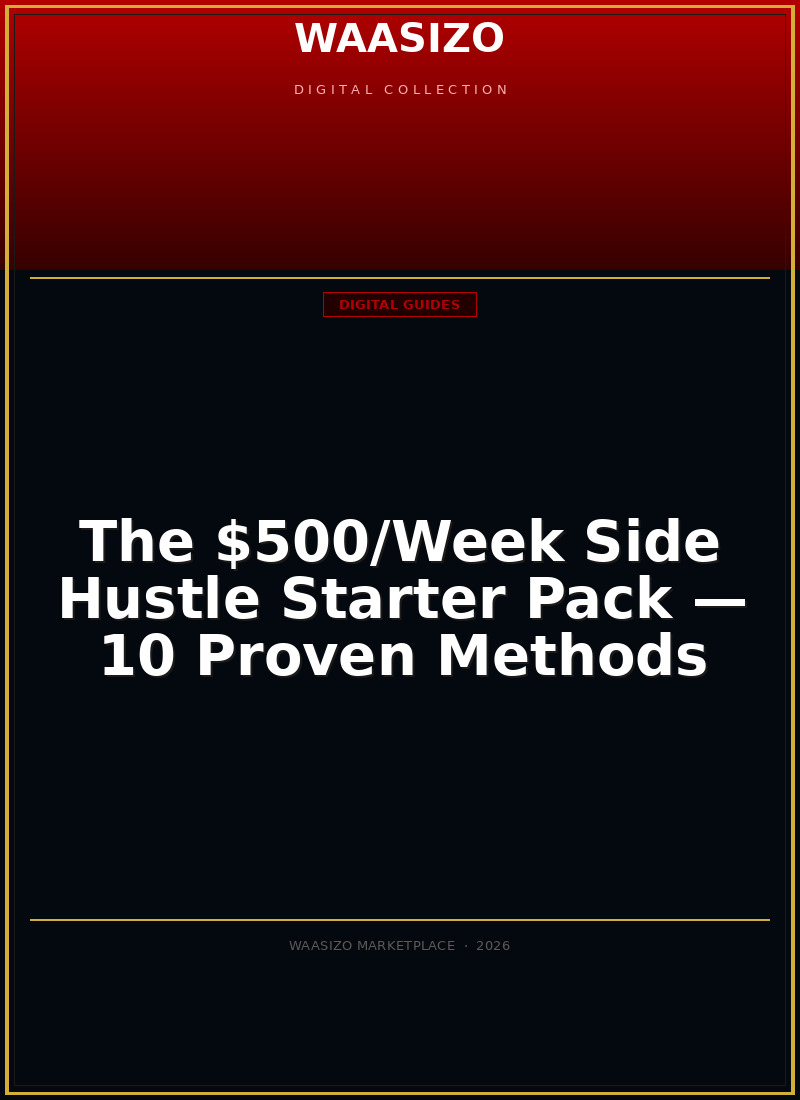 The $500/Week Side Hustle Starter Pack — 10 Proven Methods