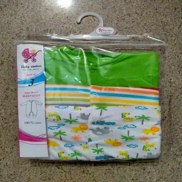 Baby Footed Sleepsuits 3-Pack (0–18M)