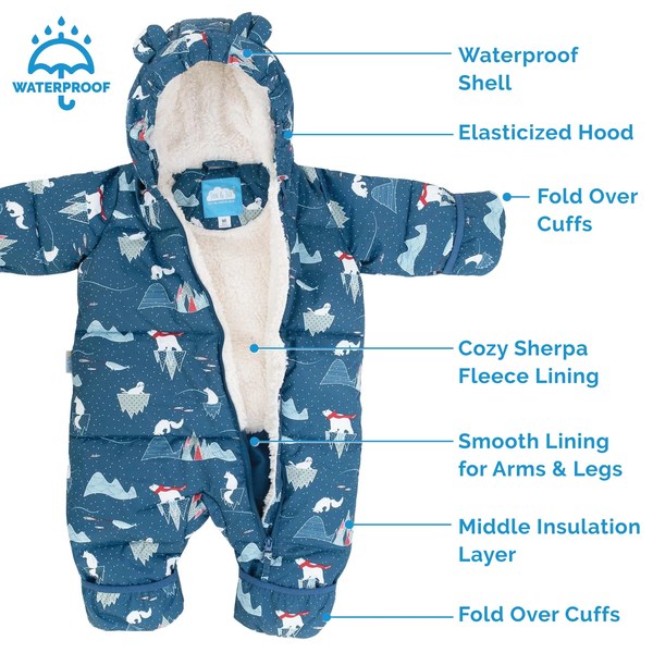 Baby Snowsuit Bunting Bag 0–24M