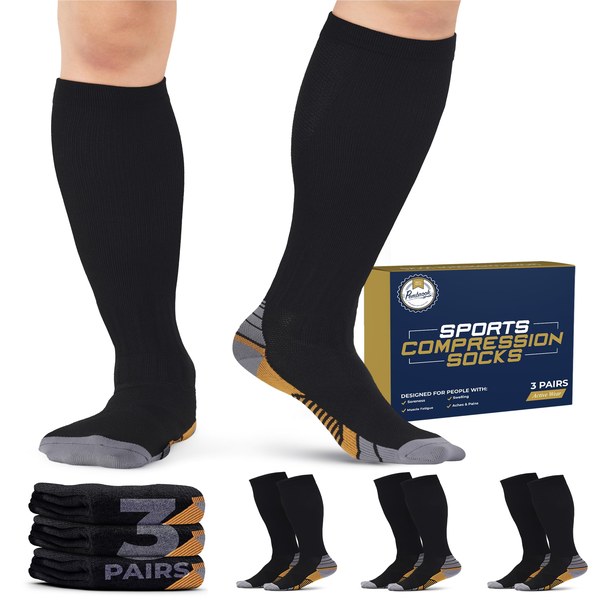 Compression Socks 20-30 mmHg (3-Pack)