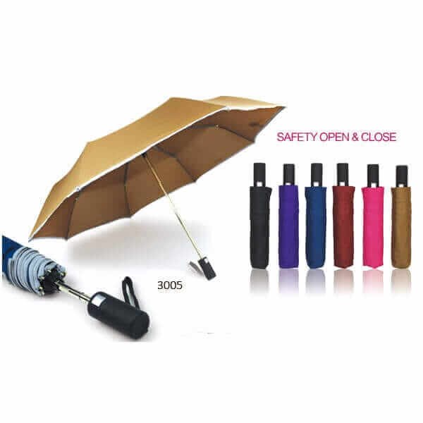 Auto-Open Compact Travel Umbrella