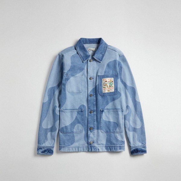 Coach Denim Trucker Jacket with Patch