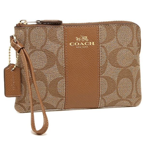 Coach Corner Zip Wristlet