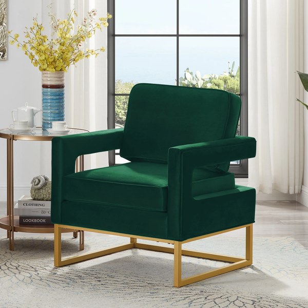 Velvet Accent Chair