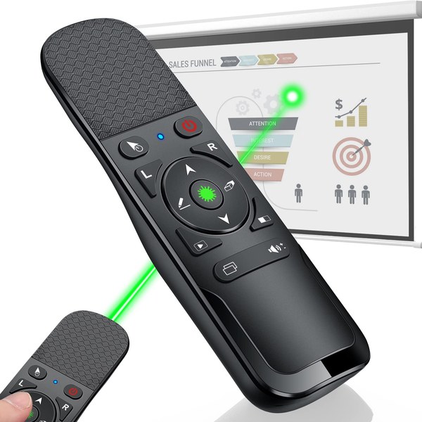 Wireless Presentation Clicker with Laser Pointer