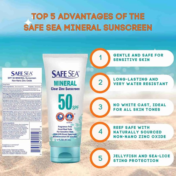 Reef-Safe Mineral Sunscreen SPF 50